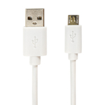 Кабель белый USB 2.0-micro USB 1 м SONNEN медь для передачи данных и зарядки (5 штук в упаковке)