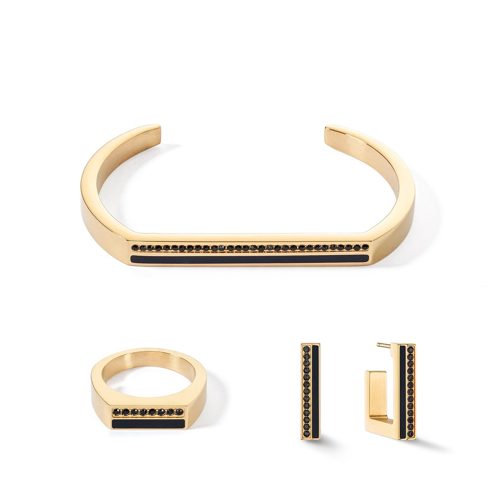 Браслет Coeur de Lion Black-Gold 0133/32-1316 16