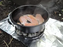 Жаровня чугунная на ножках, 26 см, 4.8 л, угольная, Lodge