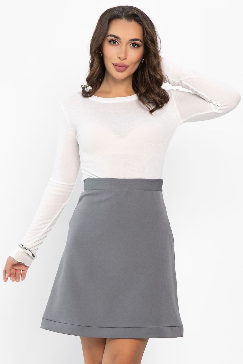 Юбка Перси (серая) Ю14164-10М LT Collection