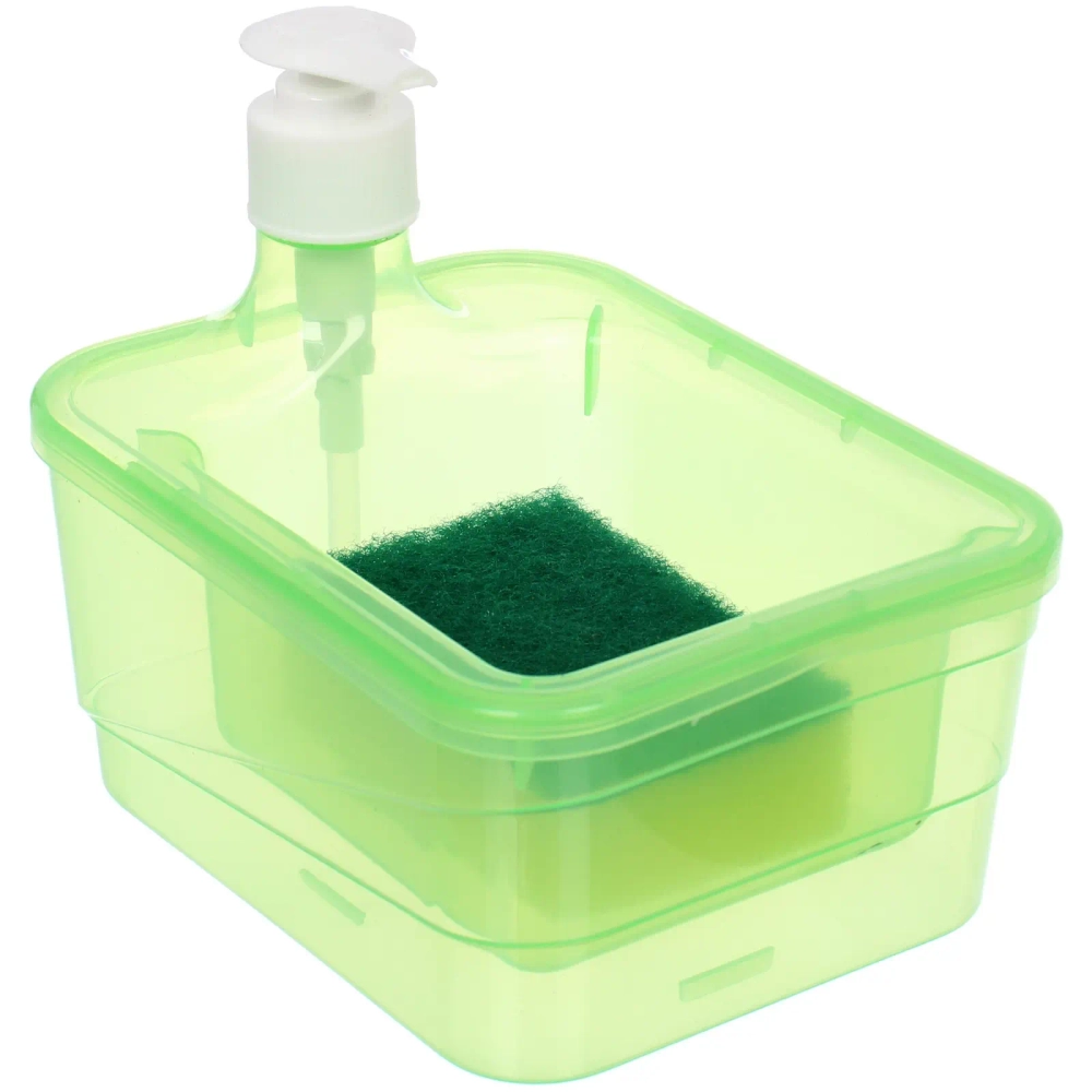 Подставка под губку с дозатором 600мл. 16.5х12.5х16 F2002