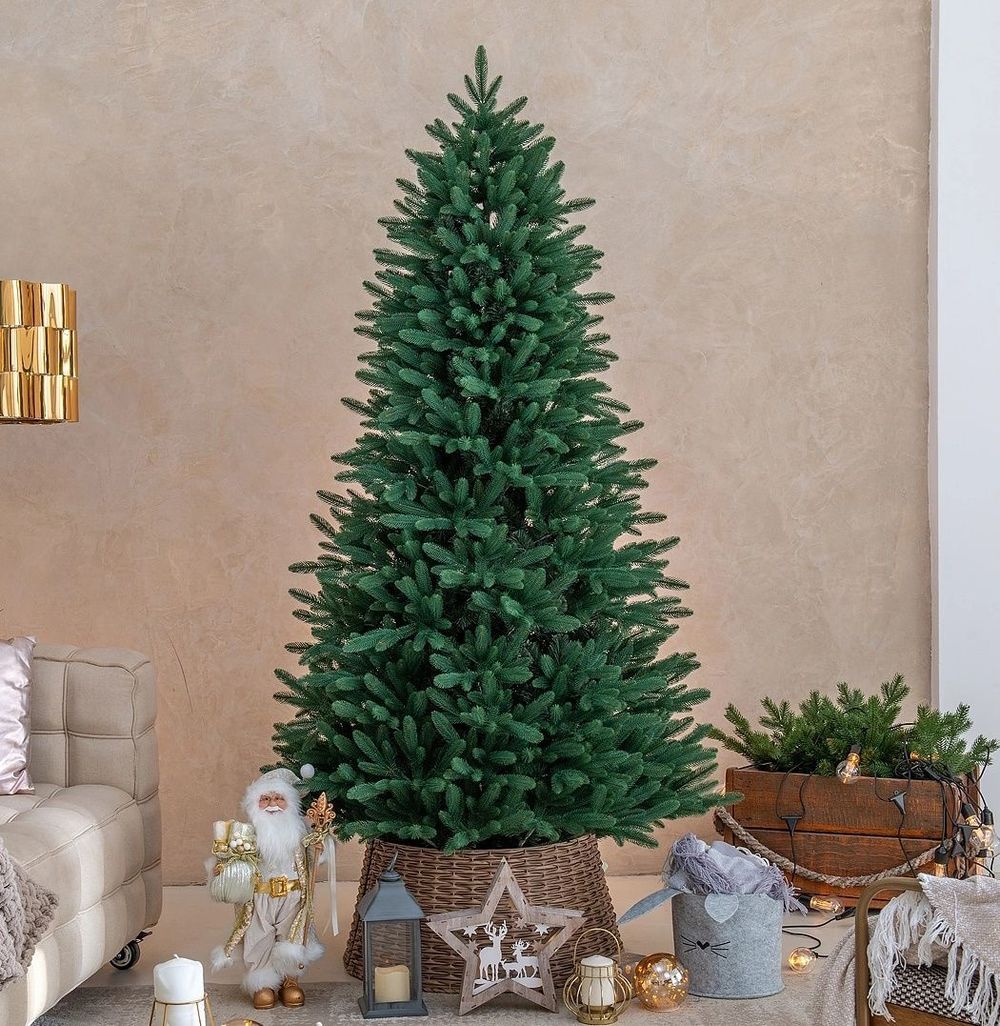 Ель голубая «Французская» (Литая+пвх) 240 см / 2.4 м