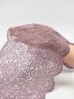 Эластичное кружево морской туман ширина 24 см