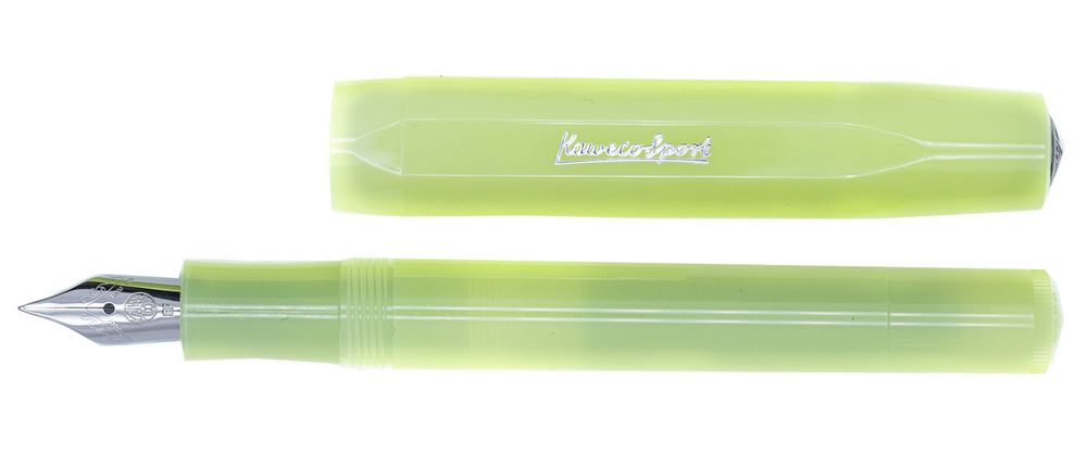 Ручка перьевая KAWECO FROSTED Sport цвета лайм с пером EF (10001887) 2