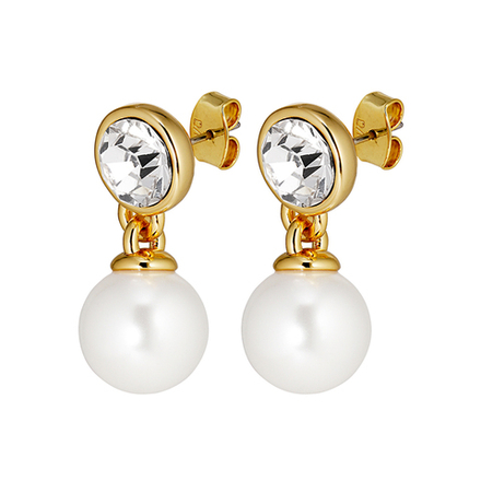 Серьги Dyrberg Kern NAOMI SG CRYSTAL / WHITE PEARL 470122