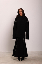 Джемпер с кантами из джерси