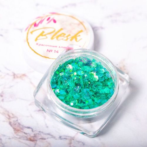 Blesk, Дизайн для ногтей "Красочные хлопья" №14