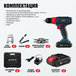 Аккумуляторная ударная дрель-шуруповерт ALTECO CID 16-28