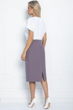 Платье Юстина (бело-серое) П11312 LT Collection