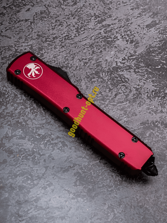 Тактический нож фронтально выкидной автоматический Microtech Красный