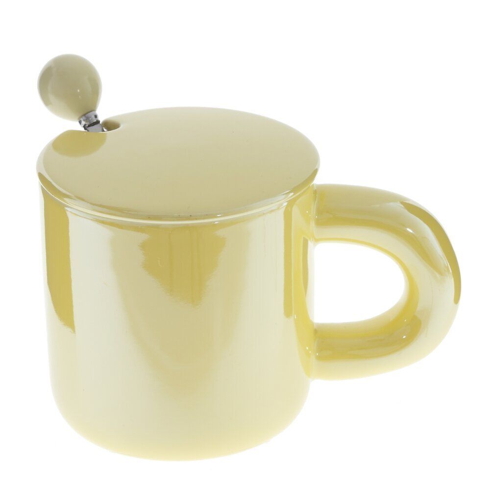 GAEM Кружка с крышкой и ложкой, 300 мл, L14 W9 H11 см, 4в.