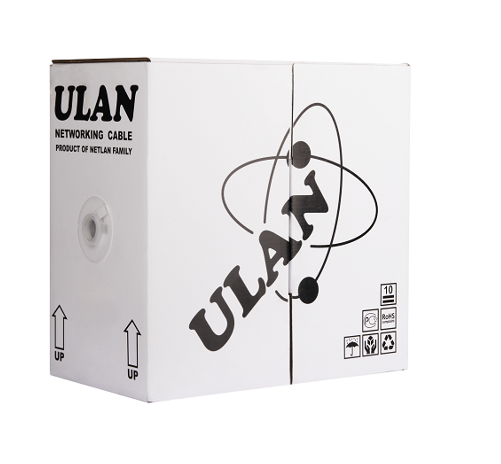 Кабель витая пара U/UTP 5e кат. 4 пары ULAN UEC-UU004-5E-PVC-GY