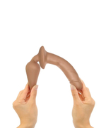 Карамельный двусторонний фаллоимитатор Switch Plug-In Realistic Size S (Цвет: телесный)