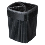 Стаканчик для зубных щеток 9*9*11,9см «VELVET» черный гранит 0,65л