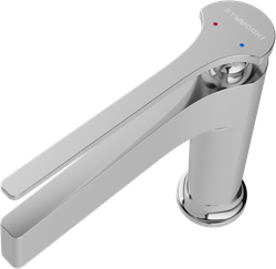 Смеситель для раковины STWORKI Аулум S06010CR + донный клапан SD-001CR хром