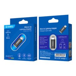Ötürücü Micro USB \ Переходник Micro USB на Lightning - USB KAKU (KSC-559) черный