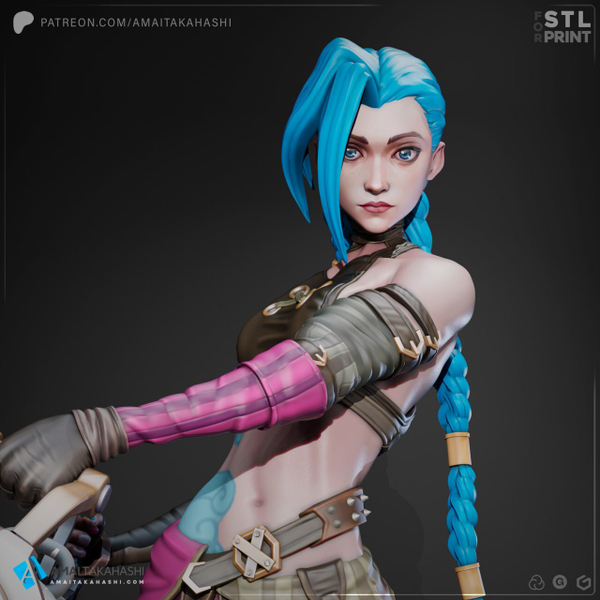 Фигуркаел Джинкс Лига легенд Jinx League of Legends