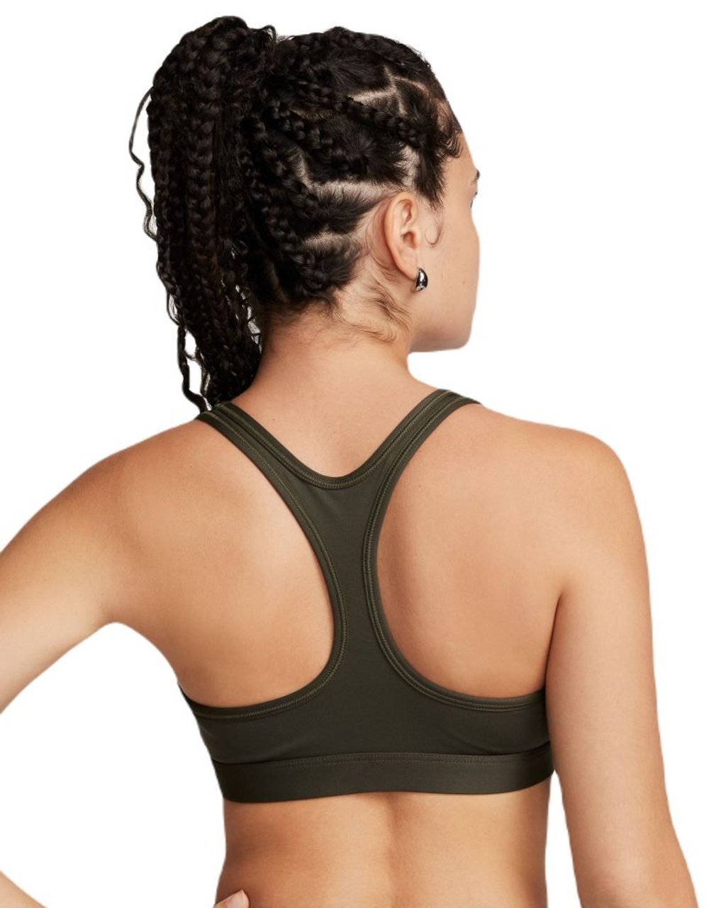 Теннисный бюстгальтер Nike Swoosh Light Support Non-Padded Sports Bra - cargo khaki/white