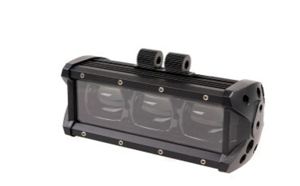 Фара светодиодная OFF ROAD 205*95*80мм прямоугольная 12V/24V 30W 6000К SKYWAY 12 диодов Дальний свет
