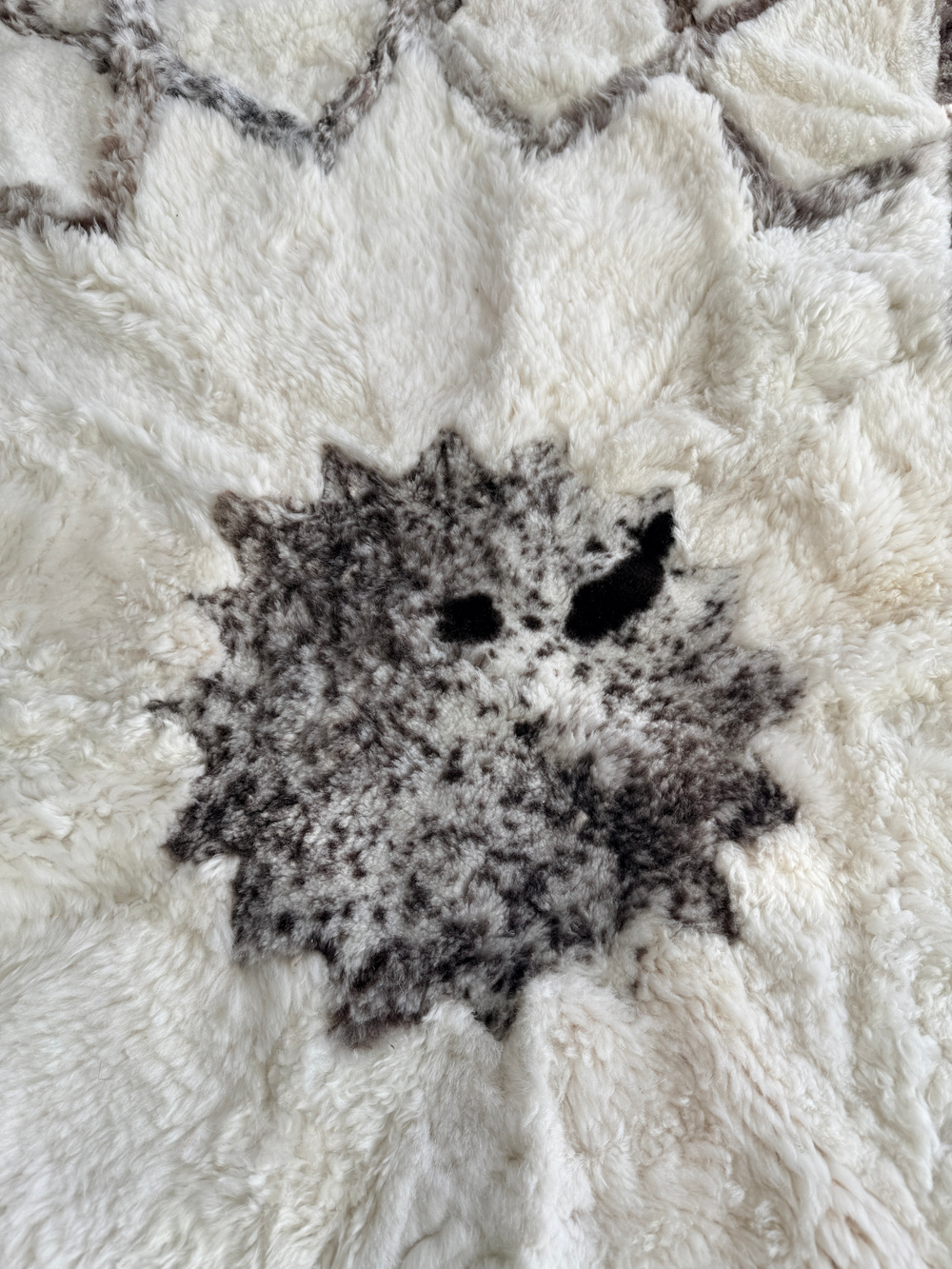 Ковер шкура натуральная овчина меховой