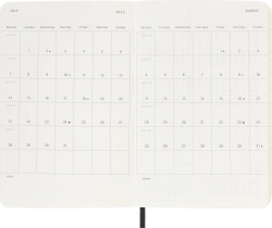 Еженедельник Moleskine (DSB12WN2) Classic Soft WKNT Pocket 90x140мм 144стр. мягкая обложка черный