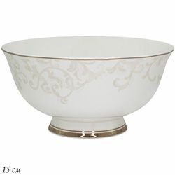 Lenardi 145-134 Салатник 15см. СЕРЫЙ ШЕЛК в под.уп.(х30)Костяной фарфор