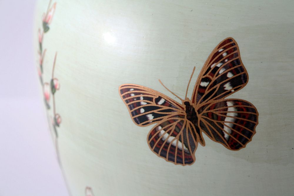 Лампа настольная "Абрикосовое дерево в цветах"