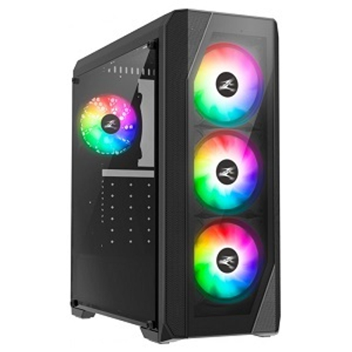 Корпус MidiTower Zalman N5 TF Black, RGB-подсветка, ATX, черный