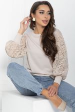 Джемпер трикотажный Арабелла (бежевый) Б14425-5М LT Collection