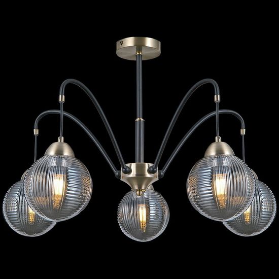 Люстра потолочная ILLUMICO E27 IL0433-5PSQ-79 BK AB