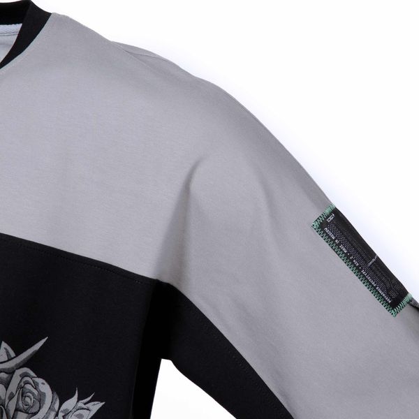 Лонгслив Facility Worker Черно-Серый - фото 8