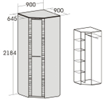 Элана (МебельГрад) Шкаф угловой для спальни