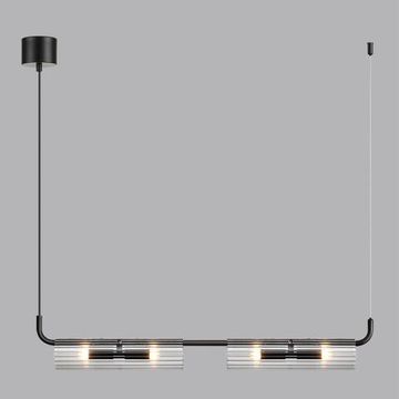 6561/4 SUSPENTIONI LN25 241 черный/прозрачный/металл/стекло Подвес G9 4*20W 220V TORONTO