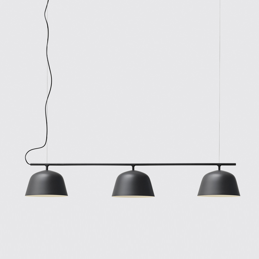 Pendant design lamp  Ambit Rail by Muuto (Black)