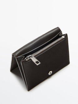 Massimo Dutti Кожаный кошелек, коричневый