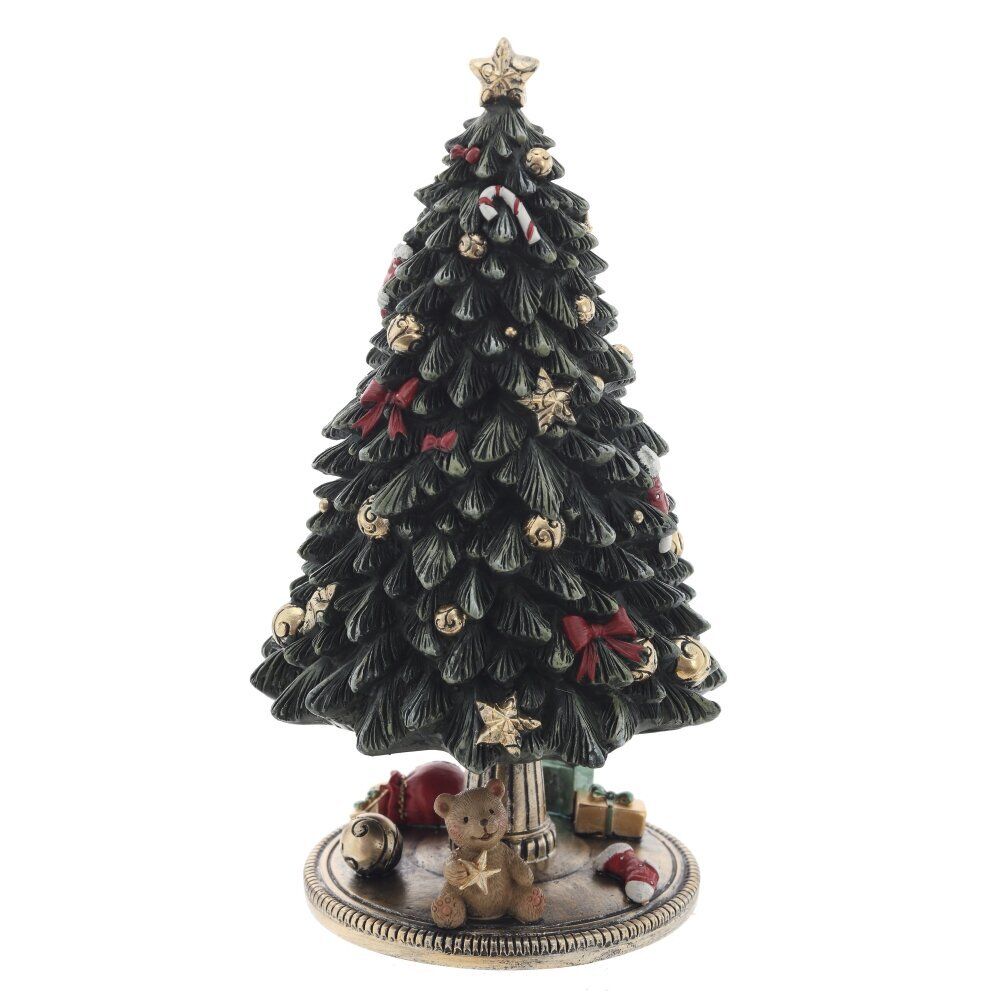 GAEM Фигурка декоративная (мех.завод,муз, движ) "Ёлка", L12 W12 H22,5 см