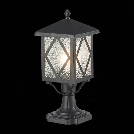 SL084.405.01 Светильник уличный наземный ST-Luce Черный/Черный, Прозрачный E27 1*60W LORNE