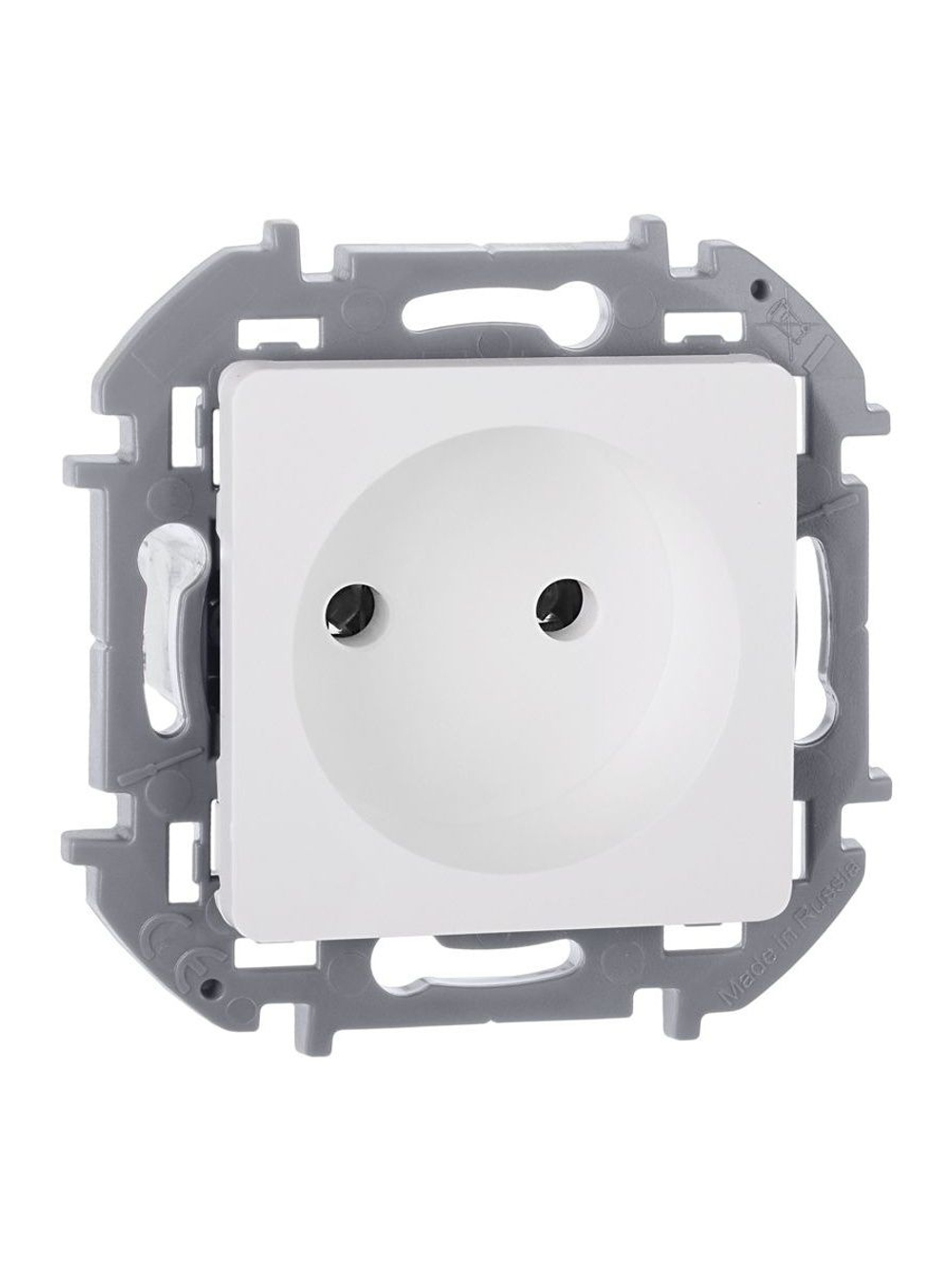 Розетка 1-м СП Inspiria 16А IP20 250В 2P механизм бел. IEK 673710
