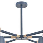 8098/6C MODERNI LN25 271 синий/синий металл, дерево/металл Люстра потолочная Е27 6*60W 220V ROSALINA