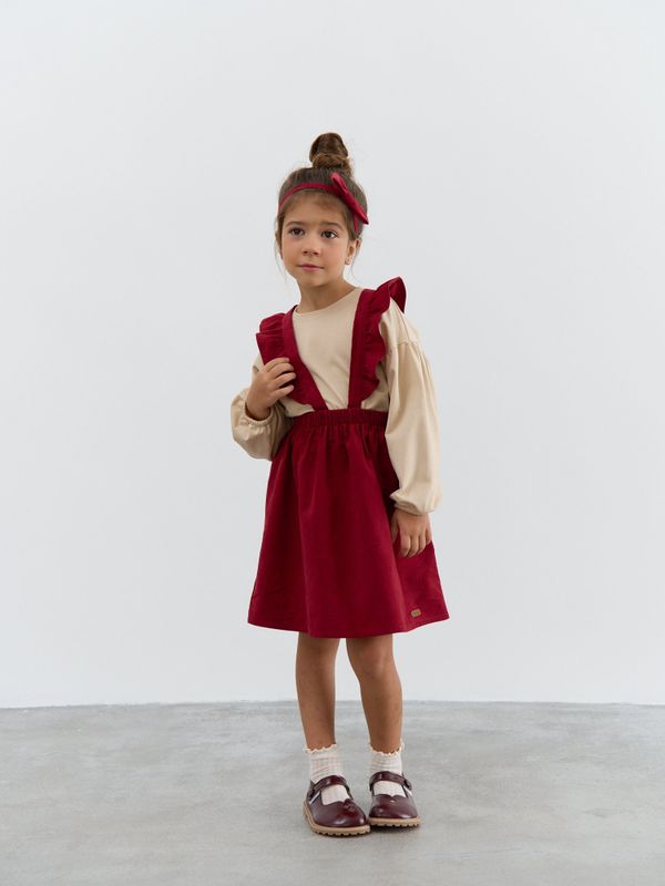 Сарафан вельветовый с крылышками 