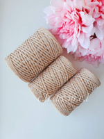 Peach melange Lite polyester cord 3 mm