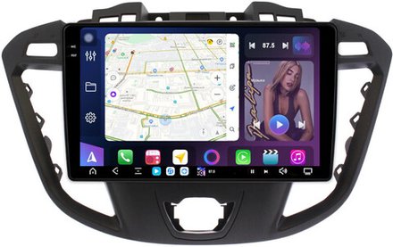 Магнитола для Ford Transit Custom, Tourneo Custom 2012-2019 - FarCar GX3253M монитор 9.5" 2K QLED на Android 14, TS20, 6+128Гб, CarPlay, 4G SIM-слот