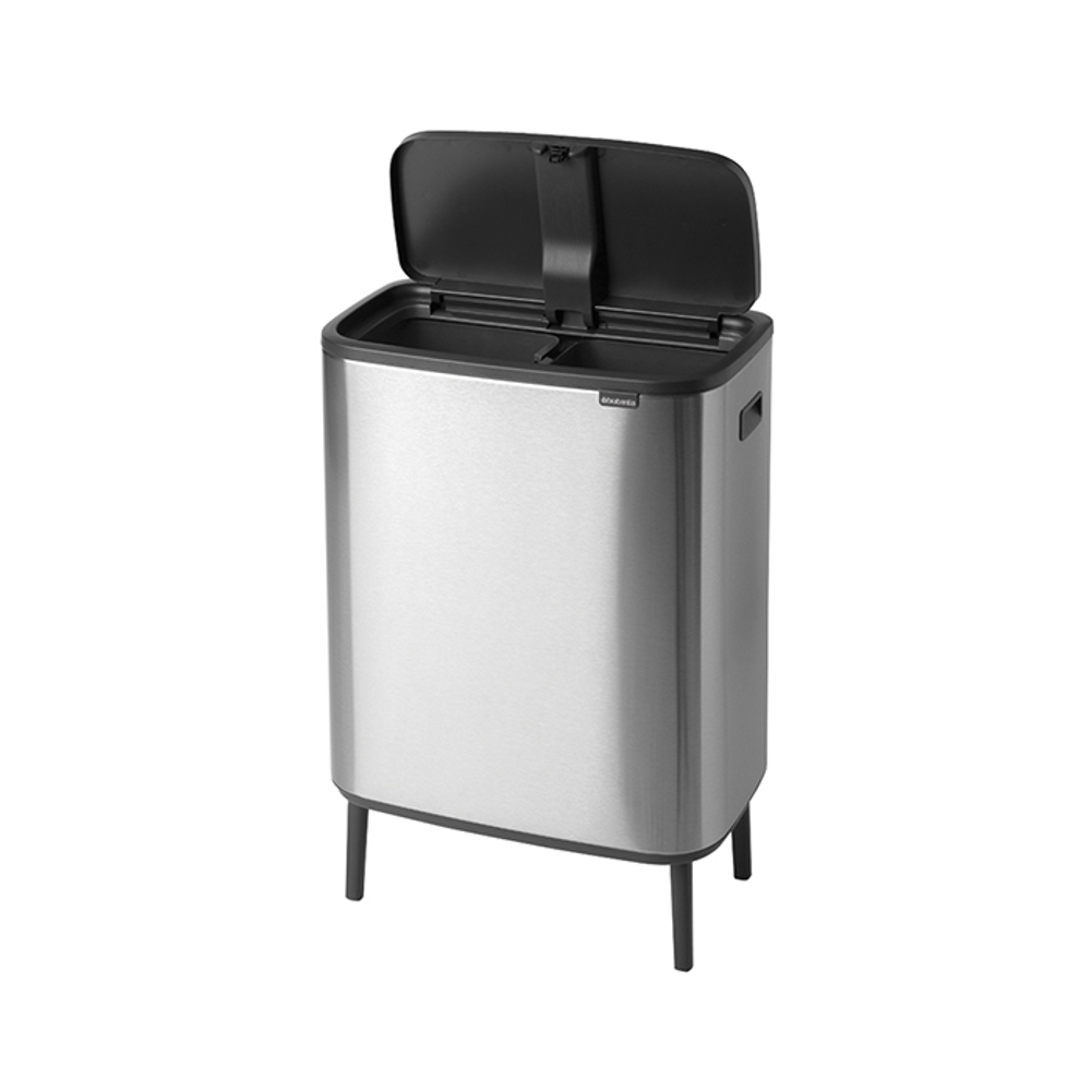 Мусорный бак Bo Touch Bin HI 2x30л Brabantia Стальной матовый Fingerprint Proof