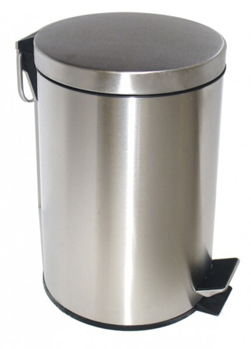 Ведро для мусора Хромированное с педалью 20л