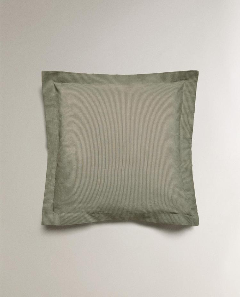 ZARA HOME ХЛОПКОВАЯ НАВОЛОЧКА В ПОЛОСКУ, ЗЕЛЕНЫЙ