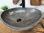 Раковина из речного камня RS-65808 58х42х15 из натурального камня