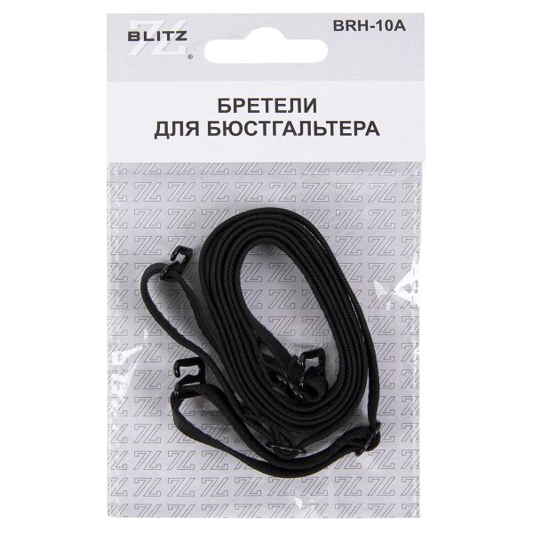 Бретели для бюстгальтера 10 мм, 5 пар, 02 черный, Blitz BRH-10A