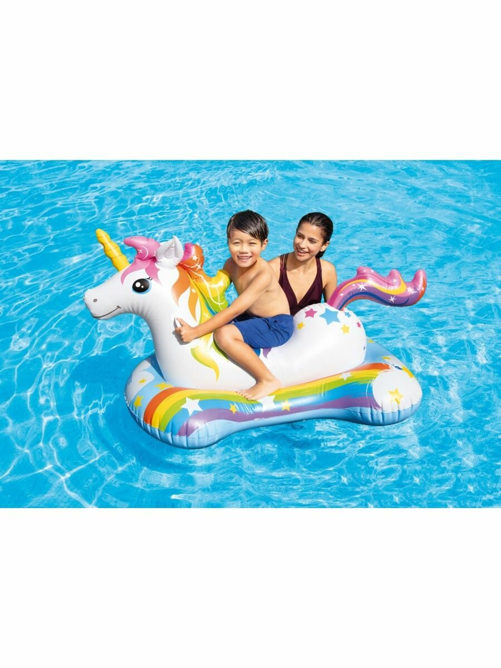 Надувной матрас-наездник Intex 57552 "Единорог", 163х86см