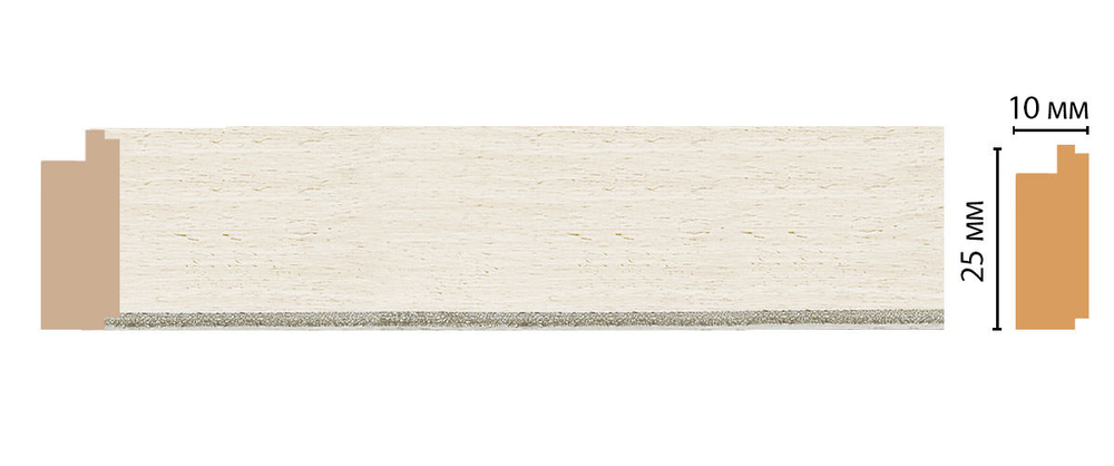 Молдинг Decomaster 102-15 25*10*2400мм