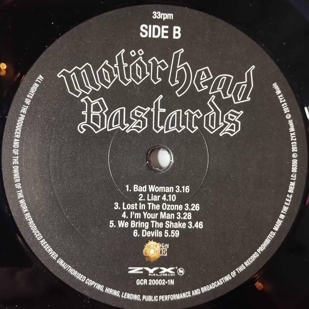 Винтажная виниловая пластинка LP Motorhead Bastards (EU 2013)